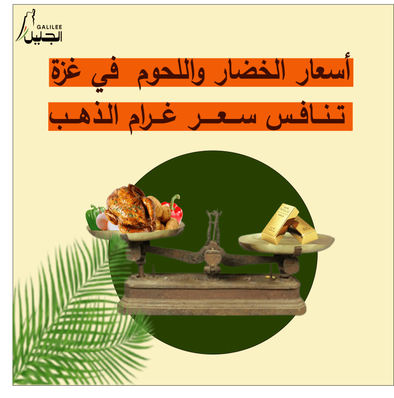 أسعار الخضار واللحوم في غزة تنافس سعر غرام الذهب !