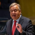 غوتيريش : الوضع في غزة “كارثي” ويؤكد ضرورة استمرار دعم الأونروا