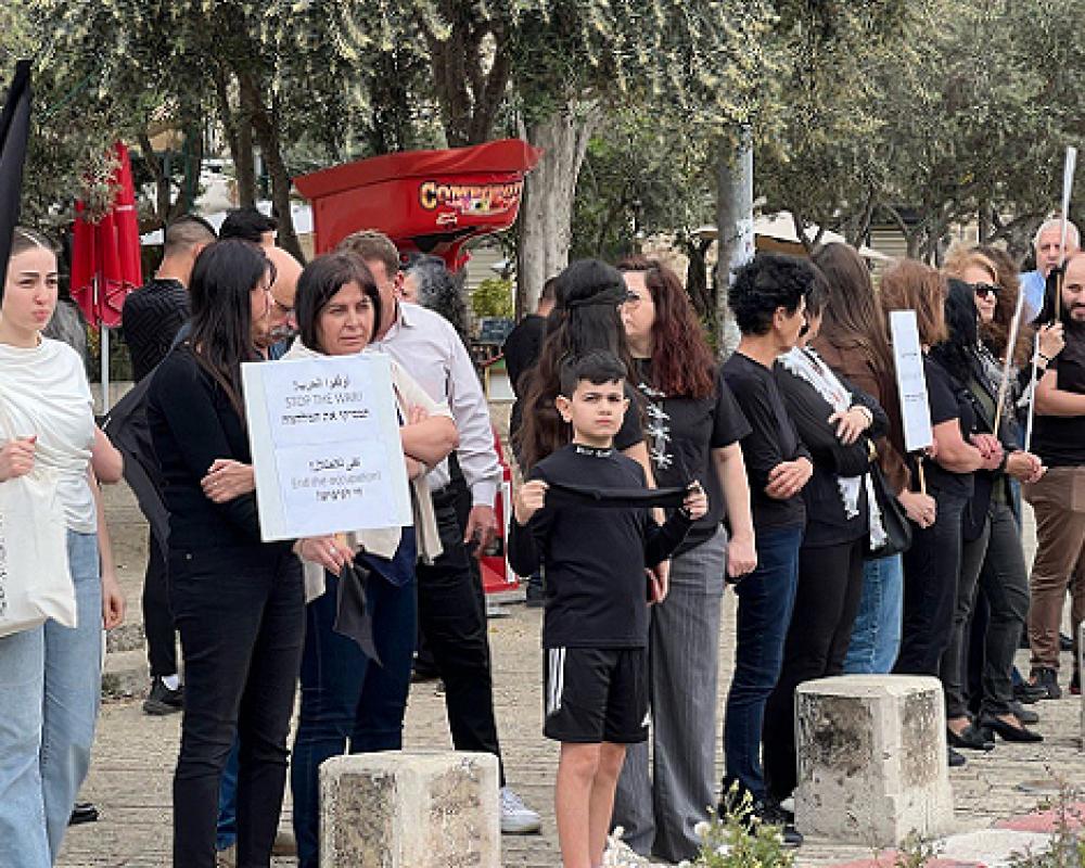 وقفة في الناصرة تندد بحرب الإبادة المستمرة في غزة